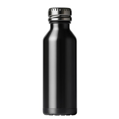 black metal bottle