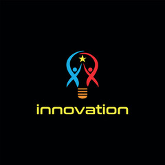 innovation technology logo design vector