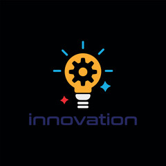 innovation technology logo design vector