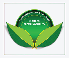 Decorative natural leaves logo layout design vector template