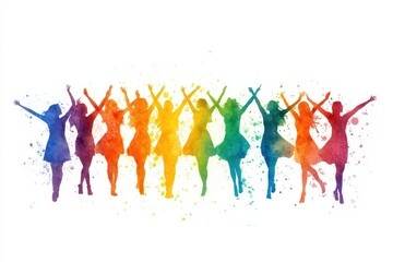 Gathering of friends enjoying a festive meal around a long table filled with various dishes in a bright restaurant during an evening celebration