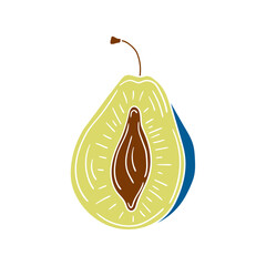 Illustration in hand draw style. Icon, sign, sticker, pin, logo