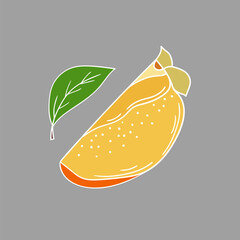 Illustration in hand draw style. Icon, sign, sticker, pin, logo