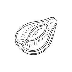 Illustration in hand draw style. Icon, sign, sticker, pin, logo