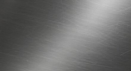 Gray metal surface with subtle scratches and light reflections