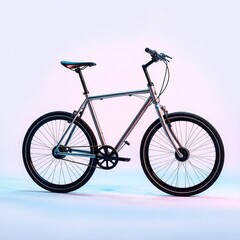 Obraz premium Minimalist Folding Bicycle Long Exposure Photography