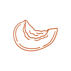 Obraz premium Illustration in hand draw style. Icon, sign, sticker, pin, logo