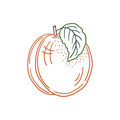 Illustration in hand draw style. Icon, sign, sticker, pin, logo