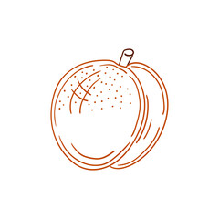 Illustration in hand draw style. Icon, sign, sticker, pin, logo