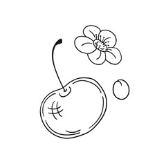 Illustration in hand draw style. Icon, sign, sticker, pin, logo