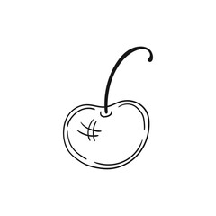 Illustration in hand draw style. Icon, sign, sticker, pin, logo