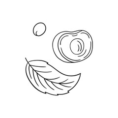 Illustration in hand draw style. Icon, sign, sticker, pin, logo