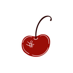 Illustration in hand draw style. Icon, sign, sticker, pin, logo