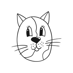 Illustration in hand draw style. Icon, sign, sticker, pin, logo