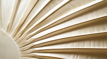 Radiating Pleats, Light Beige