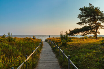 Beach of Binz, Ruegen Island, Baltic Sea, Mecklenburg-Western Pomerania, Germany