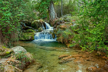 Cascada del río Guazalamanco, en el parque natural de Cazorla, Segura y Las Villas.