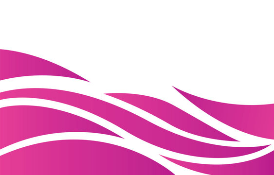 Elegant pink gradient wavy template design with white background