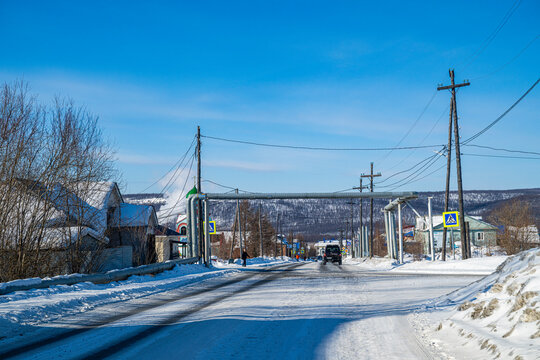 The town of Tura, Krasnoyarsk Krai, Evenki state, Russia