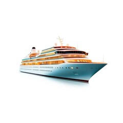 Fototapeta premium Elegant Cruise Ship Long Exposure Photography