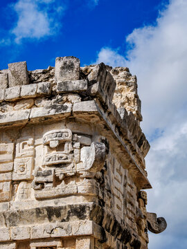 Grupo de las Monjas, detailed view, Chichen Itza, Yucatan State, Mexico