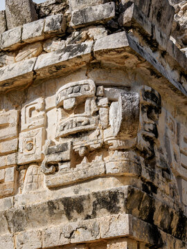 Grupo de las Monjas, detailed view, Chichen Itza, Yucatan State, Mexico