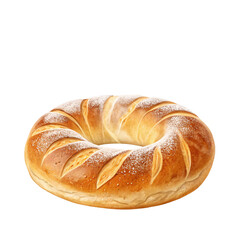 Fresh and Delicious Bread Rings Isolated on Transparent Background