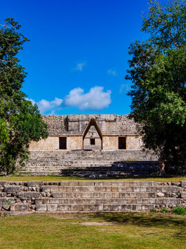 Corbelled Arch at the Quadrangle of the Nuns, Uxmal, Yucatan State, Mexico