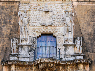 Montejo House Museum, detailed view, Plaza Grande, Merida, Yucatan State, Mexico