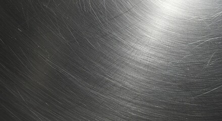 Metal surface with brushed texture and highlights