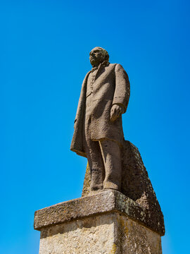 Benito Juarez Monument at the Central Park, San Juan Chamula, Chiapas State, Mexico