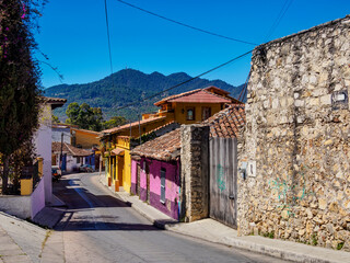 Street of San Cristobal de las Casas, Chiapas State, Mexico