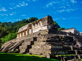 The Palace, Palenque Archaeological Site, Palenque, Chiapas State, Mexico