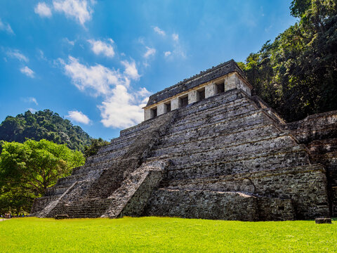 Temple of the Inscriptions, Palenque Archaeological Site, Palenque, Chiapas State, Mexico