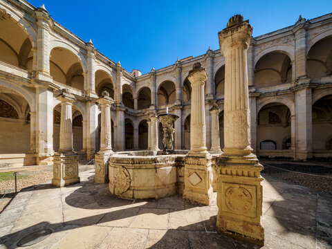 Cloister at the Convent of Santo Domingo de Guzman, Oaxaca de Juarez, Oaxaca State, Mexico