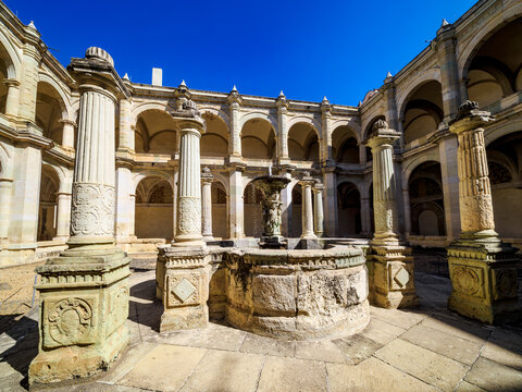 Cloister at the Convent of Santo Domingo de Guzman, Oaxaca de Juarez, Oaxaca State, Mexico