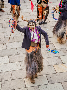Carnival Parade at Plaza de la Danza, dusk, Oaxaca de Juarez, Oaxaca State, Mexico