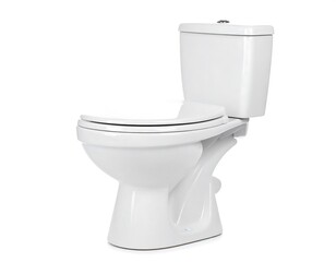 White toilet isolated on white (1)