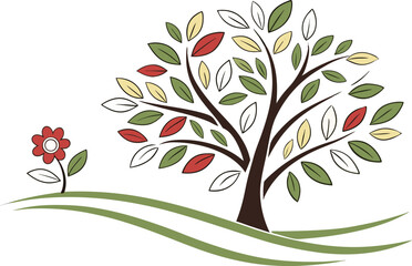vector illustration of a tree