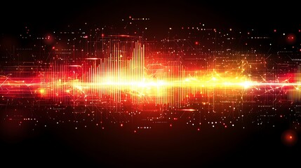 Obraz premium Abstract digital wave form (1)