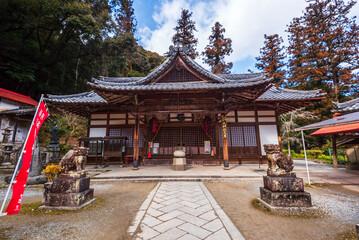 Hondo Benzaiten near Ryuan-ji temple in Minoh National Park near Osaka, Kansai, Japan