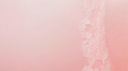 Delicate lace on soft pink