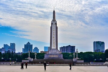 Bayi Square, the second largest square in China after Tiananmen Square, Nanchang, Jiangxi Province, China