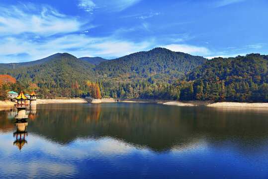 Lulin Lake in Lushan (Mount Lu), Jiujiang City, Jiangxi, China