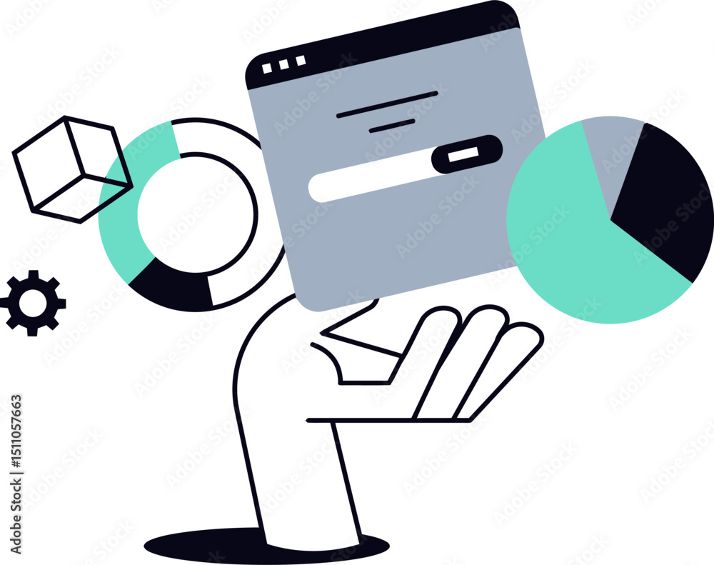 Poster analysis data analytics business chart diagram finance graph growth hand marketing progress report s