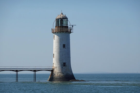 Tarbert lighthouse, Tarbert, Shannon estuary, Co Kerry, Ireland