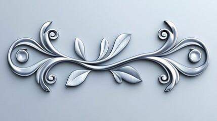Silver decorative flourish (1)