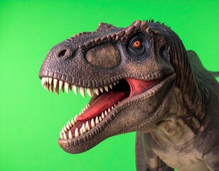 Close-up dinosaur head