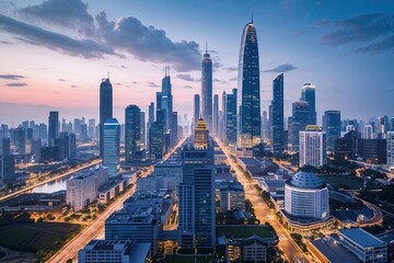 Fototapeta premium Innovating Futures with Blockchain for Smart Cities: Breakthrough Technology in Secure Digital Currency and Encrypted Finances