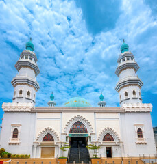 Facade of the Indian Mosque (Masjid India Klang), Little India, Port Klang, Selangor, Malaysia
